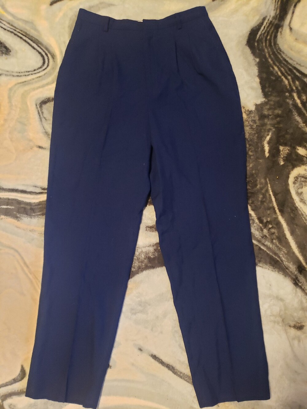 Haggar Classics Vintage Womens Navy Dress Pants 12P